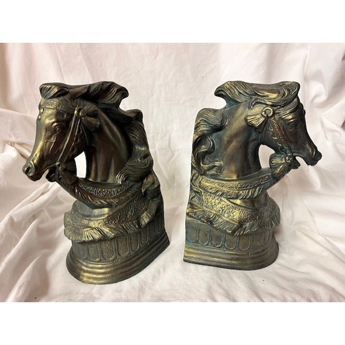 199 - RESIN 'HORSE' BOOKENDS