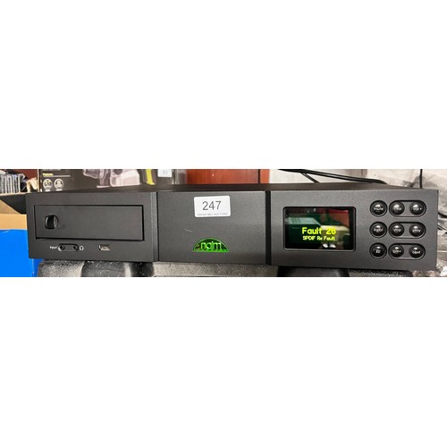 247 - NAIM UNITI CD PLAYER(POWERS ON- FAULT 28 MESSAGE DISPLAYED - A/F)