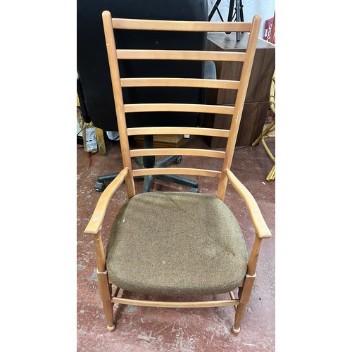 27 - LIGHT WOOD NURSERY/READING CHAIR