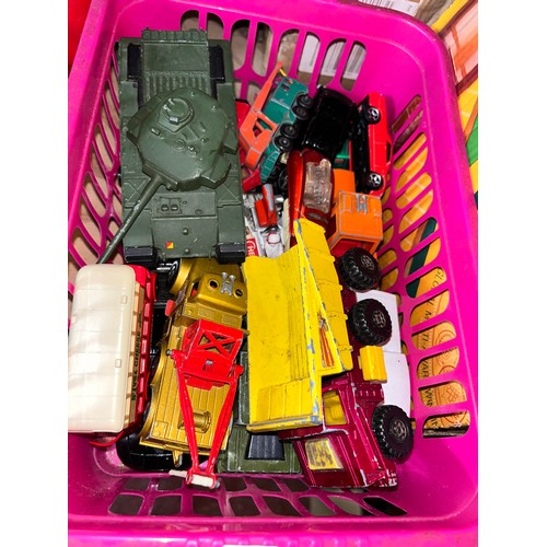 66 - BASKET OF DIECAST VEHICLES