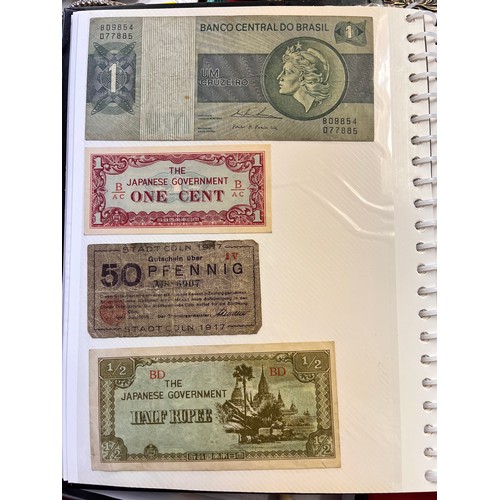 127 - ALBUM OF 31 WORLD BANK NOTES