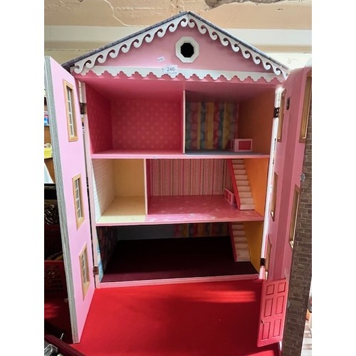 246 - LARGE DOLL'S HOUSE (RESERVE £25)