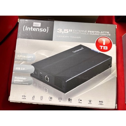 261 - BOXED INTENSO 1TB EXTERNAL HARD DRIVE(new)