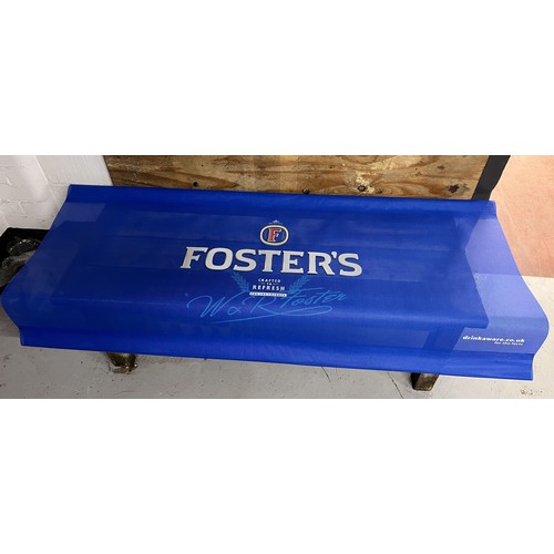 40 - LARGE CANVAS 'FOSTERS' BANNER