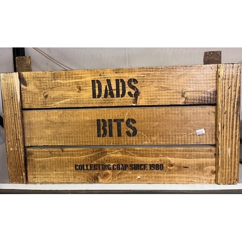 45 - WOODEN DAD'S BITS CRATE