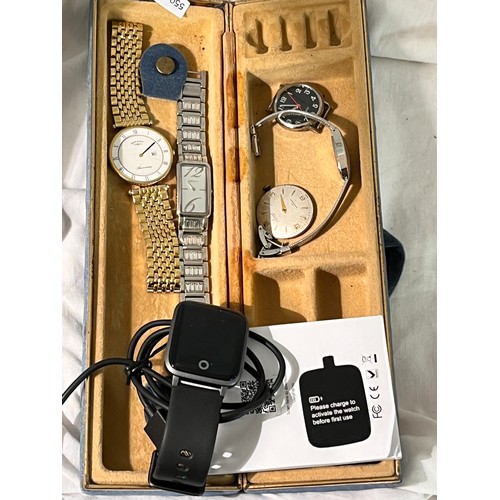 190 - BOX OF WATCHES INCL SMART WATCH(A/F)