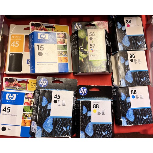 257 - 9 BOXED HP INK CARTRIDGES