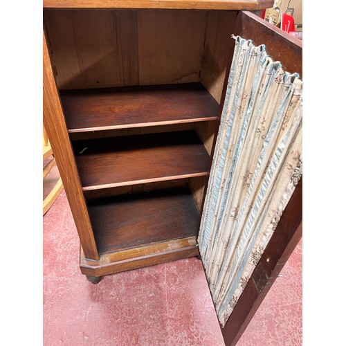 22 - EDWARDIAN INLAID CABINET WITH KEY