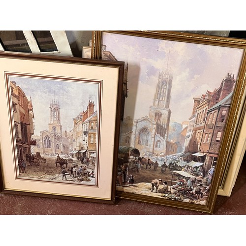 38 - 3 FRAMED SUNNY WOOD TALES PICTURES SIGNED E.E.BOTTOM & 2 OTHERS