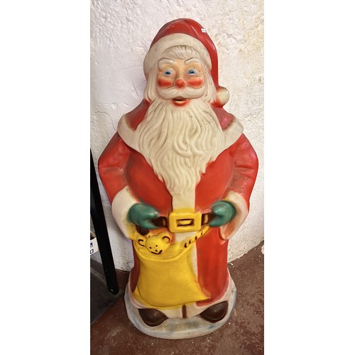 45 - LARGE RETRO LIGHT UP SANTA CLAUS(GWO RESERVED £25)