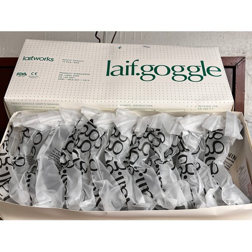 52 - 5 BOXED LAIF WORKS 15 PC SAFETY GOGGLES (NEW)