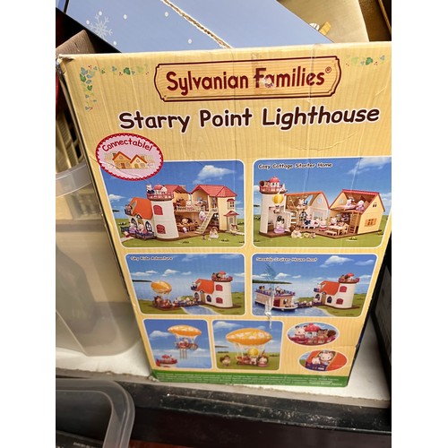 122 - LARGE SELECTION OF SYLVANIAN FAMILIES BUILDINGS, ACCESSORIES & 16 FIGURES(RESERVED AT £30)