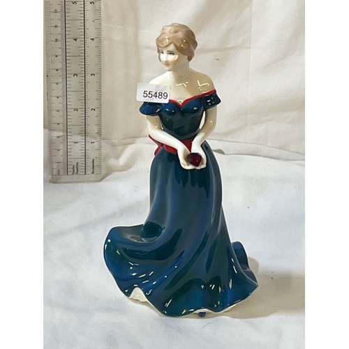 207 - ROYAL WORCESTER BIRTHSTONE CRYSTAL 'ARIES' FIGURINE