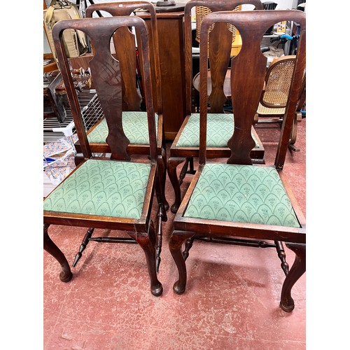 10 - VINTAGE SET OF 4 UPHOLSTERED DINING CHAIRS