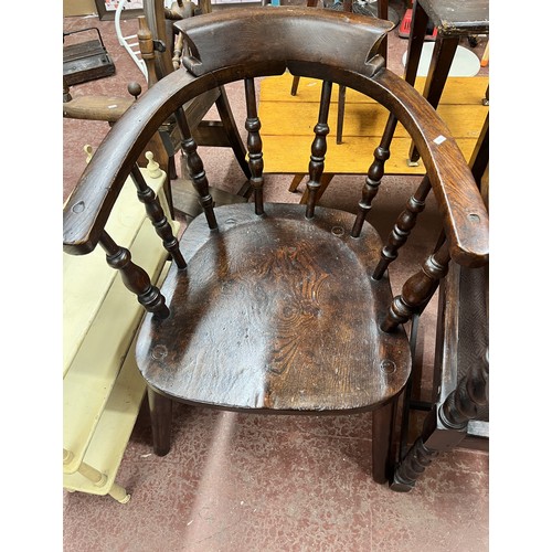 19 - ANTIQUE SMOKERS BOW CHAIR