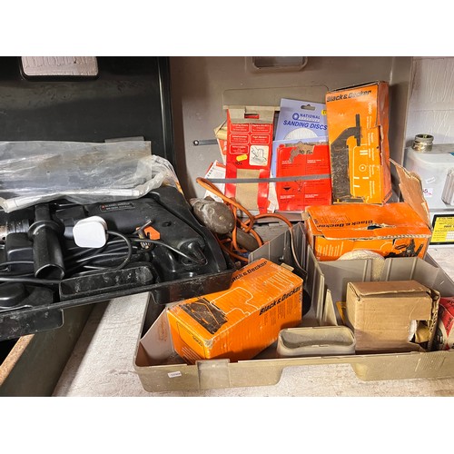 45 - 2 CASED BLACK & DECKER POWER TOOLS & ACCESSORIES (A/F)