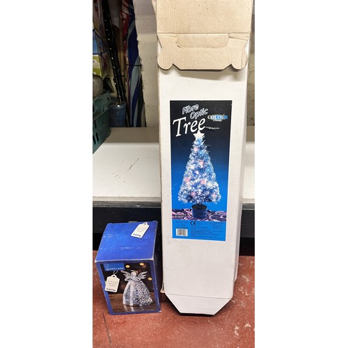 63 - BOXED LED CHRISTMAS TREE & BOXED LIGHT UP ANGEL