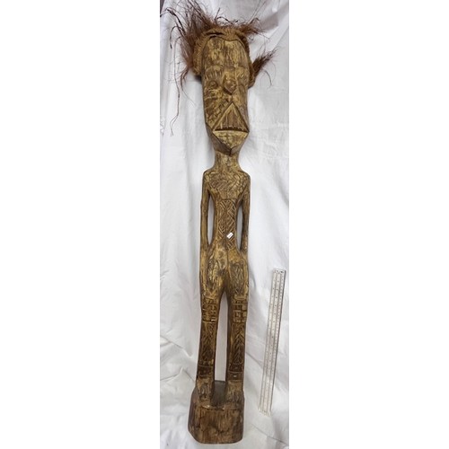 115 - LARGE WOODEN ETHNIC FIGURE(approx 3ft)