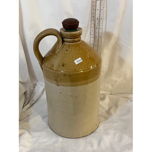 118 - VINTAGE STONEWARE FLAGON WITH STOPPER