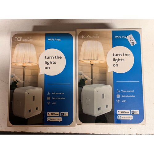 187 - 2 BOXED TCP SMART WIFI PLUGS (NEW)