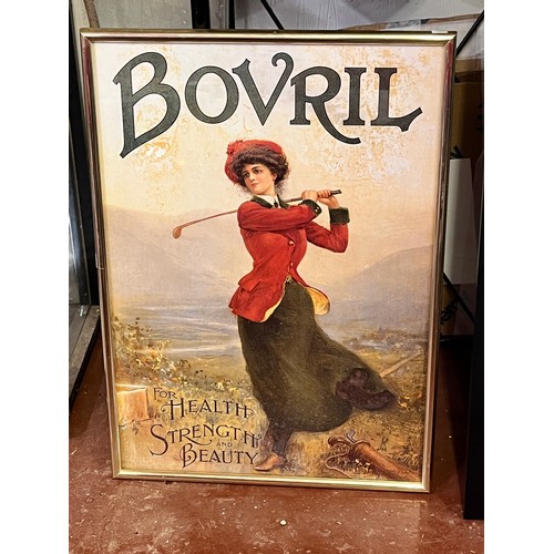 20 - FRAMED BOVRIL ADVERTISING