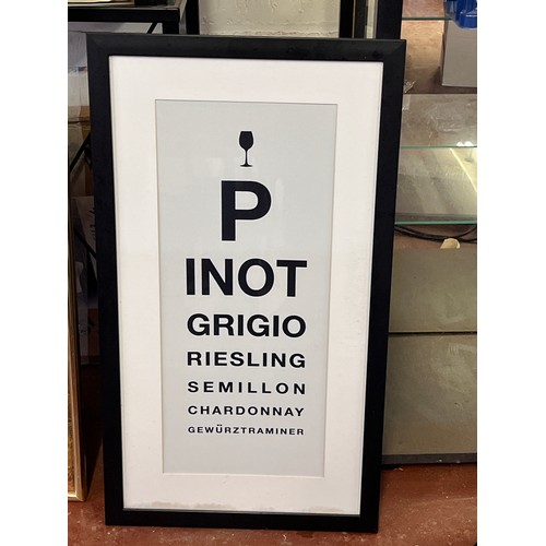 21 - FRAMED PINOT GRIGIO ADVERTISING