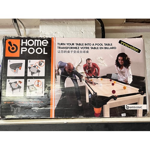 66 - BOXED GEOLOGIC INNOVATION HOME POOL TABLE