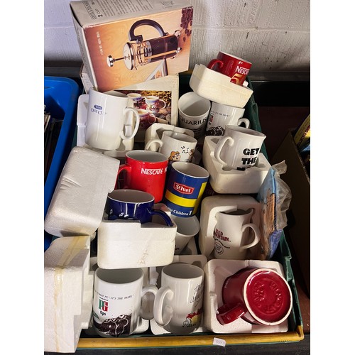 100 - COLLECTION OF BRANDED MUGS INCL TETLEY(NEW)