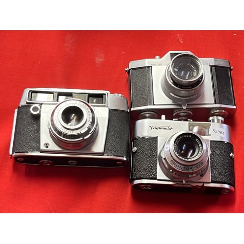 170 - VINTAGE AGFA, PENTONA II & VOIGTLANDER 35ml CAMERAS