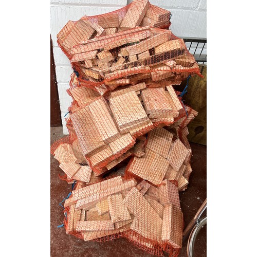 1 - 15 NETS OF FIRE/BURNER WOOD