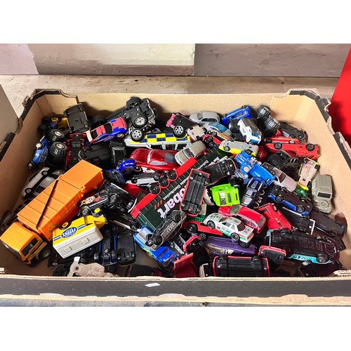 29 - BOX OF PLAYWORN VEHICLES