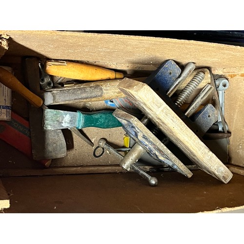 47 - BOX OF VINTAGE TOOLS