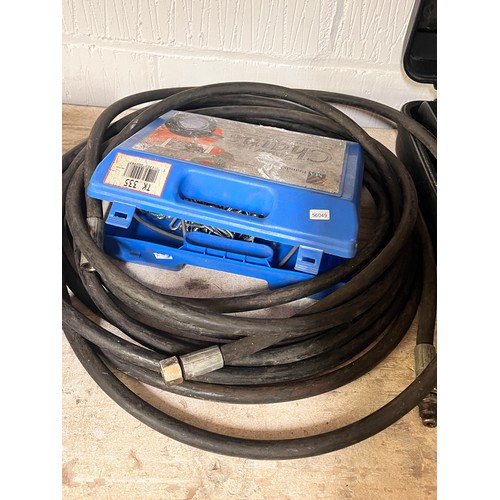 50 - CASED SNOW CHAINS & 2 AIR HOSE LINES