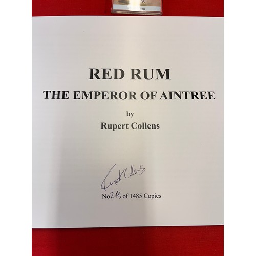 82 - Ltd Ed 'RED RUM' SIGNED BOOKLET & A KEY RING