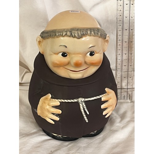 106 - GEOBEL 'FRIAR TUCK' BISCUIT BARREL