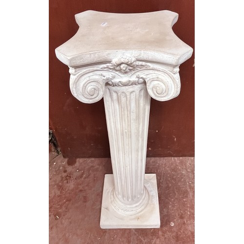 25 - CERAMIC COLUMN PLANT STAND