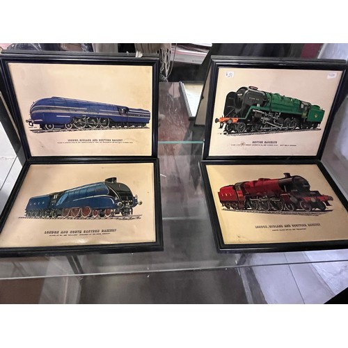 43 - 10 SMALL FRAMED RAILWAY PRINTS