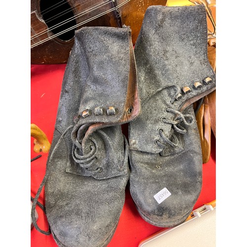 207 - PAIR OF WW2 GERMAN MILITARY BOOTS