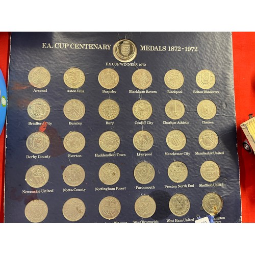 219 - F.A. CUP CENTENARY MEDALS 1872-1972