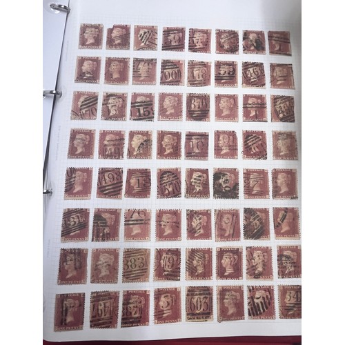 245 - STAMP ALBUM WITH LARGE COLLECTION OF STAMPS INCL PENNY BLACKS/REDS