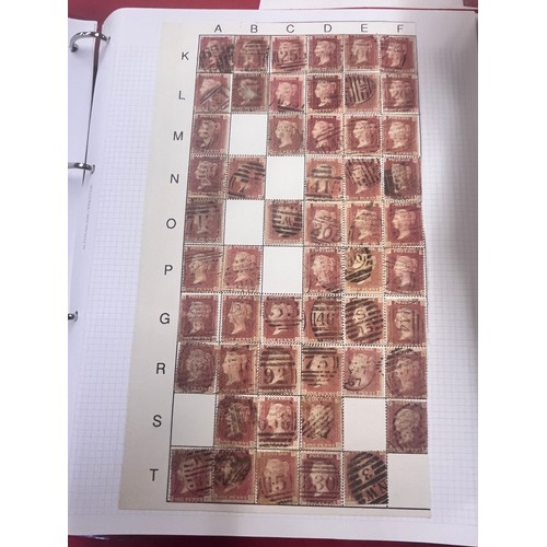 245 - STAMP ALBUM WITH LARGE COLLECTION OF STAMPS INCL PENNY BLACKS/REDS