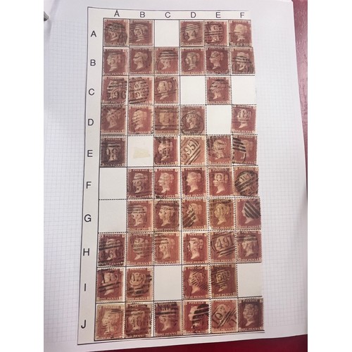 245 - STAMP ALBUM WITH LARGE COLLECTION OF STAMPS INCL PENNY BLACKS/REDS