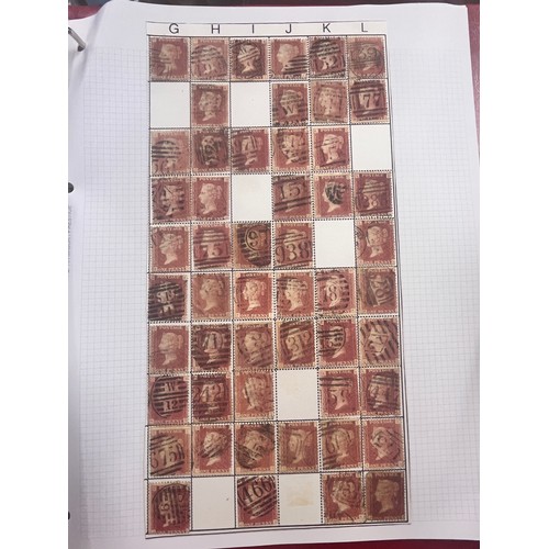 245 - STAMP ALBUM WITH LARGE COLLECTION OF STAMPS INCL PENNY BLACKS/REDS