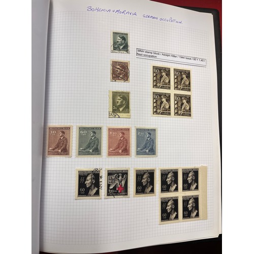 248 - STAMP ALBUM OF GERMAN STAMPS & EPHEMERA