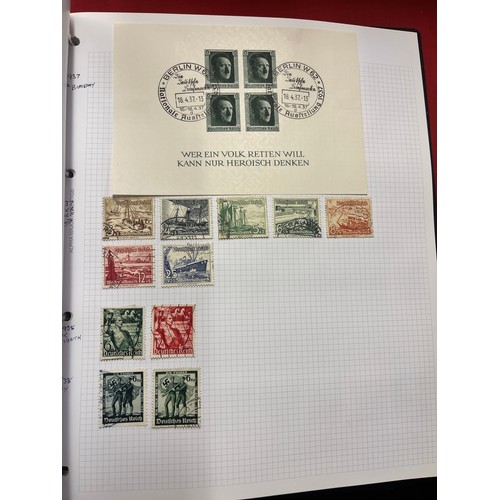 248 - STAMP ALBUM OF GERMAN STAMPS & EPHEMERA