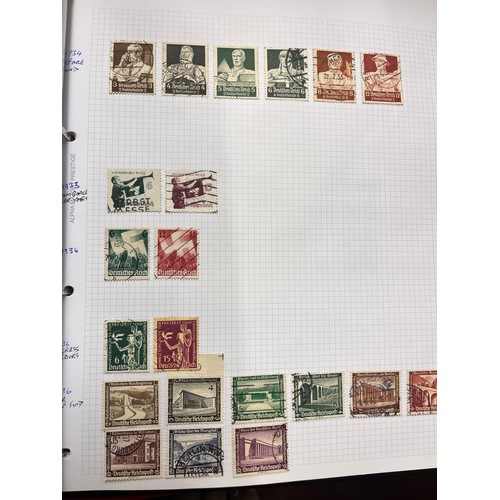 248 - STAMP ALBUM OF GERMAN STAMPS & EPHEMERA