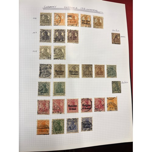 248 - STAMP ALBUM OF GERMAN STAMPS & EPHEMERA