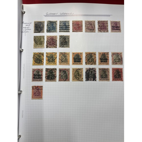 248 - STAMP ALBUM OF GERMAN STAMPS & EPHEMERA