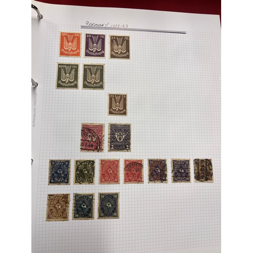 248 - STAMP ALBUM OF GERMAN STAMPS & EPHEMERA