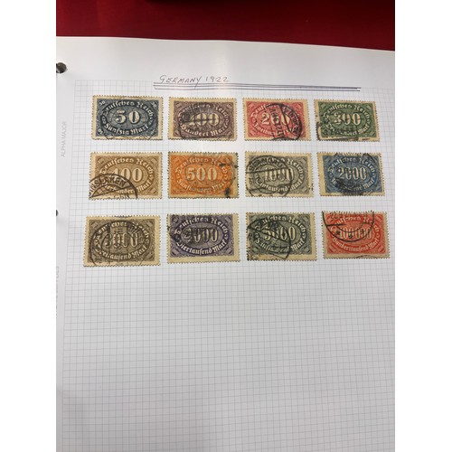 248 - STAMP ALBUM OF GERMAN STAMPS & EPHEMERA